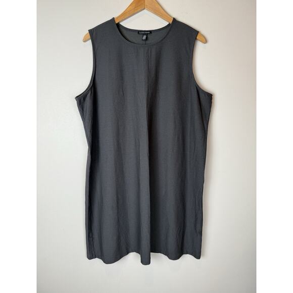 Eileen Fisher Sleeveless Tunic Top Gray Plus Size 1X - Picture 1 of 7